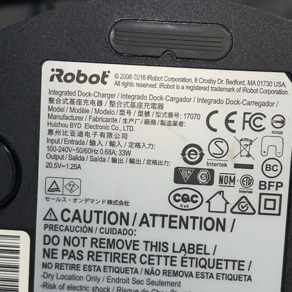 iRobot Roomba Charger OEM Model 17070 Integrated Charging Dock Home Base - Picture 3 of 10